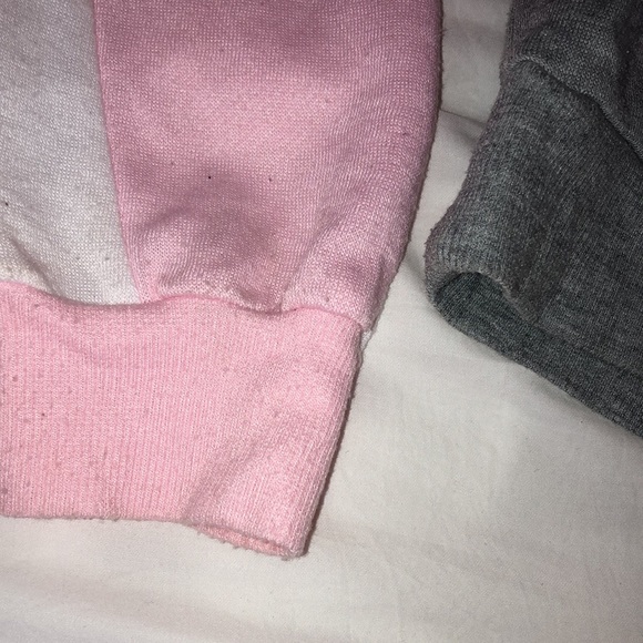 Ardene Pink White and Grey Love Hoodie - Picture 2 of 2